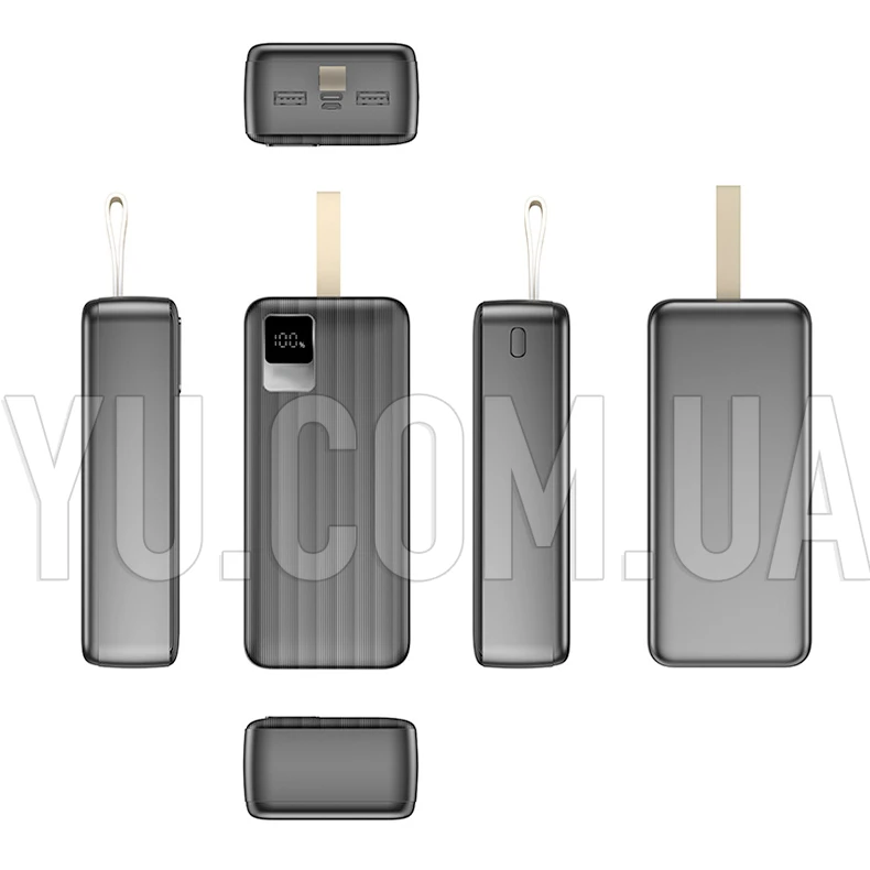 Зовнішній акумулятор Power Bank 30000мАч 22,5Вт KP KPG-310 Зовнішній акумулятор Power Bank 30000мАч 22,5Вт KP KPG-310